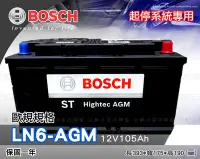 在飛比找Yahoo!奇摩拍賣優惠-全動力-BOSCH 博世 歐規電池 起停系統 AGM LN6