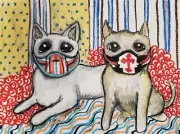 Chihuahua Quarantine 13x19 Dog Pop Art Print Collectible Signed by Artist KSams
