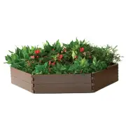 Modern Home Raised Garden Bed Kit - Stackable Hexagon Modular Flower Planter