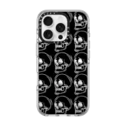 iPhone 16 Pro Clear Case MagSafe Compatible Sad Skelly pattern