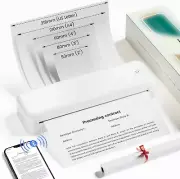 *BRAND NEW* ItriAce M834 Portable Inkless Bluetooth Thermal Printer, White