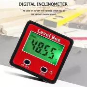 Digital Display Inclinometer Spirit Level Box Protractor Angle Finder Gauge