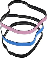 [Outanaya] 3pcs Sports Headbands Yoga Workout Headband Set Elastic Sweatband for Women Men Girls Non-Slip Fitness