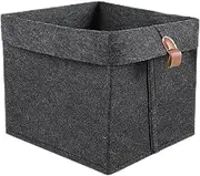 Felt Cube Organiser, Square Baskets for Storage, Felt Nursery Basket, 12 L, Closet Organiser, Foldable Fabric Container, Nursery Accessories, Packaging Box