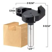 Insert Cutter Spoilboard Router Bit 2-5/16" Diameter - 1/2" Shank - Yonico 51267