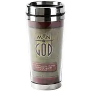 Man of God Psalm 18:32 Stainless Steel Interior 16 oz. Travel Mug