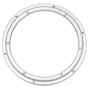 Aluminum Lazy Susan Metal Rotating Turntable 16Inch Mute for Dining-Table Silver