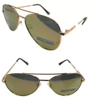 NWT Mens Sunglasses Polaroid 015282209 Rose Gold/Gold-Pink-Gray Polarized $80