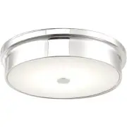 Abra Lighting 30097FM-CH Spark LED 12 inch Chrome Flush Mount Ceiling Light