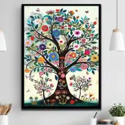 Tree Of Life Tree Of Life Wall Art Wall Art Floral Art Flower Art Housewarming