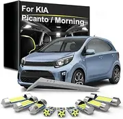 Car LED Interior Light Bulb Kit Lamp, For KIA Picanto Morning 2004-2012 2013 2014 2015 2016 2017 2018 2019 2020 2021 2022