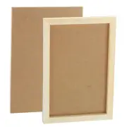 4pcs Unfinished Wood Canvas Panel 12x8" Deep 0.55" Wooden Panel Boards