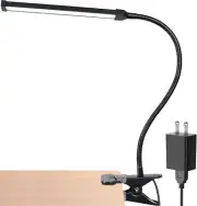 Led Clip on Light, 5W Reading Lights for Books in Bed with Gooseneck, Adjustable