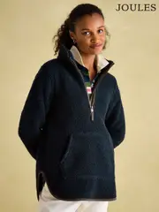 Joules Aldeburgh Navy Quarter Zip Fleece (531937) | $173