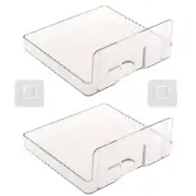 2Pcs Wall Mount Bracket Storage Tv Box Router Shelf Set-Top Box Single-Layer Kit