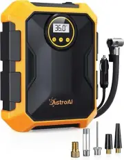 AstroAI Tyre Inflator 12V DC Portable Air Compressor, Car Accessories Auto pump