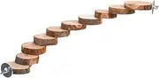 ERINGOGO Parakeet Ladder Durable Bird Perch Stand for Parrots Birds Step Chew Resistant Climbing Frame for Birdcage Easy Install