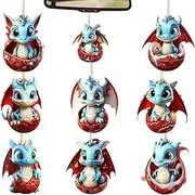Dragon Baby Egg Hangings Ornament Tree, Adorable Tree Ornament, Dragon Egg Toy, Exquisite Dragon Egg Fidget for Home, Desk, Boys Pochy