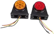 2pcs Rear Lights for Car Lorry Double-sided Tail Lights Led Abs Pc Material Easy Installati