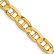 22 Inch 14K 6.25mm Concave Anchor Chain