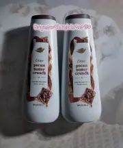 HTF (2) Dove 2024 Holiday Treats Pecan Butter Crunch Body Wash Soap 20 oz Each