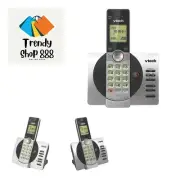 DECT 6.0 Expandable Cordless Phone with Answering System and Caller ID, Silve...
