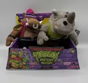 Teenage Mutant Ninja Turtles Mayhem BEBOP & ROCKSTEADY 8" Plush Figures TMNT Set