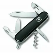 VICTORINOX SWISS ARMY SPARTAN BLACK POCKET KNIFE (35816) 12 FUNCTIONS TOOL NEW !