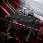 Gaming Desk Computer Table PC Laptop RGB LED Lights Racing Gamer Workstation 40"