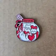 FULL OF LOVE JAR OF CATS Enamel Pin - Cat Lovers - Hearts - Meow