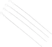 SHINEOFI 4pcs Bead Threading Needles Long Opening Beading Needles for Jewelry Making for DIY Crafts