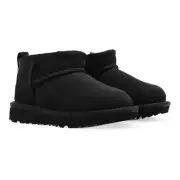 Big Kids UGG Classic Ultra Mini Boot - Black Suede, Size 5 US [1130750K]