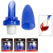 3 Packs Wine Bottle Server Saver Stopper Plug Lid for Air Seal