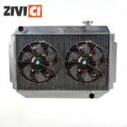 Aluminum Radiator+FAN For 1971-1980 Holden HG HT HK HQ HJ HX HZ&Chevy V8 Manual