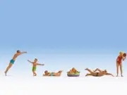 N15849 Noch OO/HO Gauge Bathers (6) Figure Set