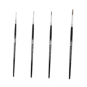BRUSH Kolinsky Pure Sable Artist Brush Set Detail Sizes 10/0,0,2,4