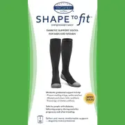 Dr.Comfort 15-20 mmHg Compression Diabetic Support Socks black - MEDIUM