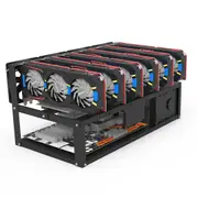 Open Air Mining Frame for 6 GPU Steel Rack for Crypto Miner Setup