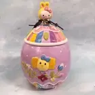 Hello Kitty Easter Egg Ceramic Cookie Jar 10.25"H (NEW IN BOX)