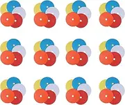 Mellisso 60Pack Flat Disc Markers Non-Slip Spots Markers Football Basketball Sports Speed Agility Training Markers