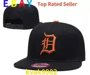 New Era 9FIFTY Detroit Tigers MLB Snapback Hat Casual Sports Trucker Cap BLACK