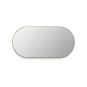 Attica 1200 x 600mm Brushed Gold Mirror Oval Pill