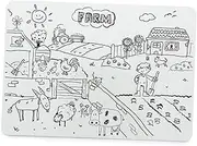 DINHEAROM 5Pcs Small White Board Double Sided Desktop Easel Writing Board for Office Home and School Use for Notes and Reminders