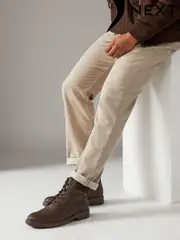 Brown Borg Lined Boots (B74101) | $57