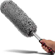 Ultimate Car Duster - The Best Microfiber Multipurpose Duster - Pollen Removing - Exterior or Interior Use - Lint Free - Long Unbreakable Extendable Handle