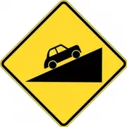 Ascent / Steep Climb (Symbolic) Sign - 600x600mm