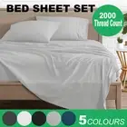 2022 Bed Sheet Set Fitted Flat Sheet Set Pillowcases Double/Single/Queen/King