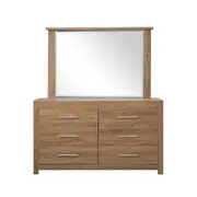 Jason Dresser Mirror Elegant Bedroom Mirror Dark Oak