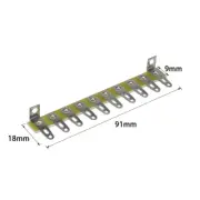 1PC 91x18x9mm Terminal Strip 10 Lug Point to Point for DIY Tube Amplifier