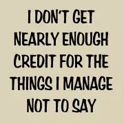 I Don't get nearly enough credit reusable stencil for painting signs #11534